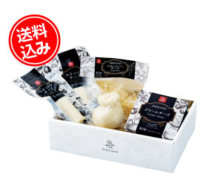 🧀送料無料🧀白バラのチーズギフト|クリームチーズ・カチョカバロ・さけるチーズセット