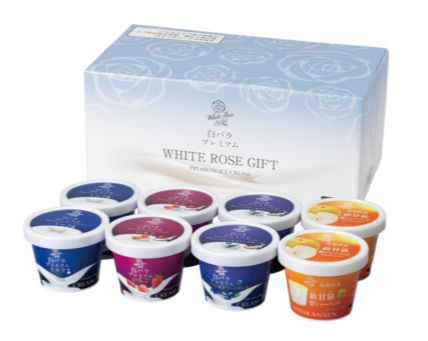送料無料🍨白バラプレミアム🍨みるく畑 アイス&シャーベット 8個入|鳥取県産生乳×新甘泉梨の贅沢詰め合わせセット