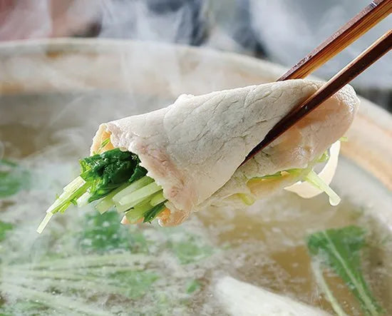 送料無料🍖大山物語🍖氷温熟成 とろける旨みのしゃぶ鍋セット｜大山豚 × 宍道湖しじみスープ
