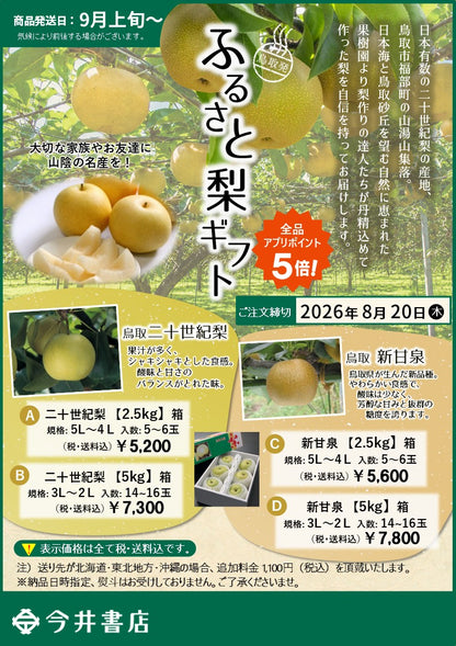 🍐ふるさと梨ギフト🍐鳥取名産 梨 2品種｜二十世紀梨・新甘泉｜
