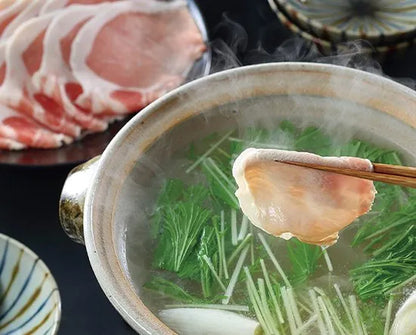 送料無料🍖大山物語🍖氷温熟成 とろける旨みのしゃぶ鍋セット｜大山豚 × 宍道湖しじみスープ