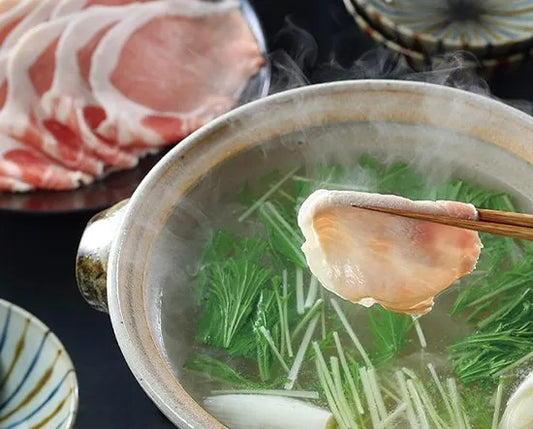 送料無料🍖大山物語🍖氷温熟成 とろける旨みのしゃぶ鍋セット｜大山豚 × 宍道湖しじみスープ